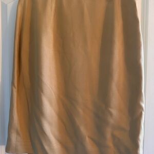 Ann Taylor Classic Tan Pencil Skirt